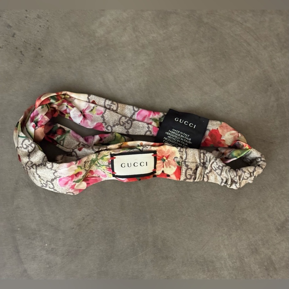 Gucci GG Blooms Monogram Twist Headband - Picture 5 of 7
